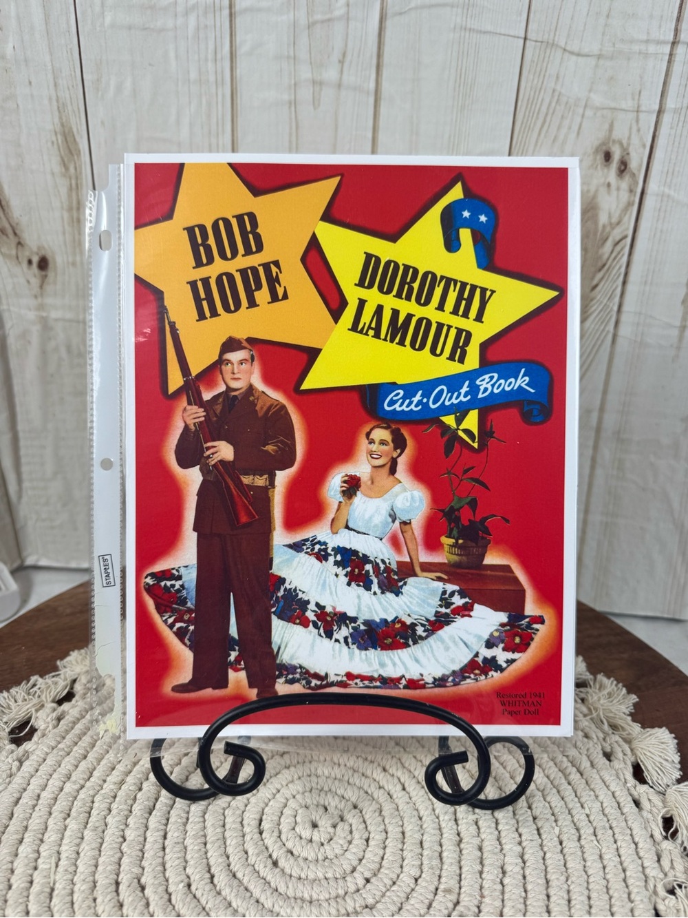 Bob Hope & Dorothy Lamour cut out book.